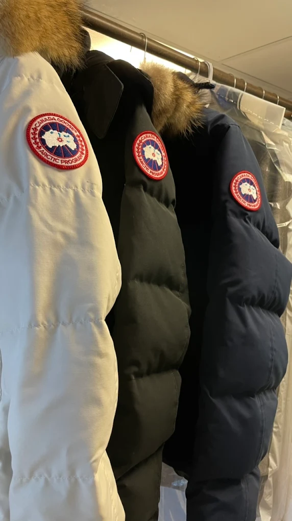 Premium puffer jackets at Perfecta Cleaners